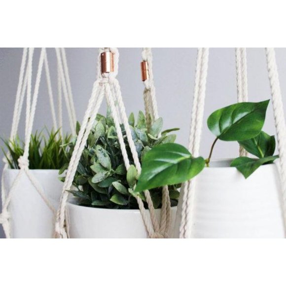 Macrame Plant Hanger Hanging Planter Indoor - Picture 3 of 4
